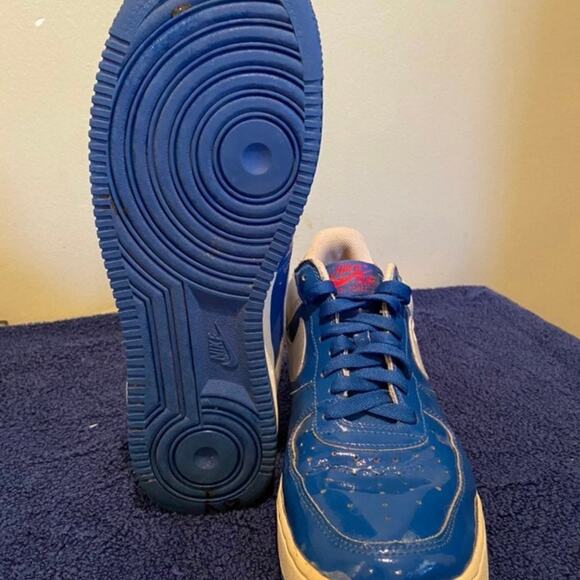 Nike Air Force One 1 2006 Men's 9 Low Sheed Blue And White Sneakers 306347-411 - Picture 11 of 12